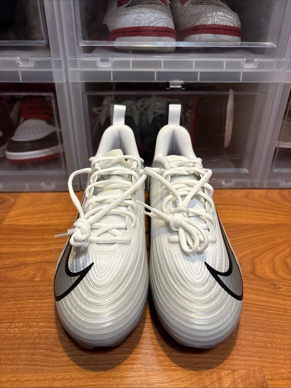 Nike Vapor Speed 3 White Wolf Grey FB3303-100 Football Cleats Szs 8M + 8.5M NWOB